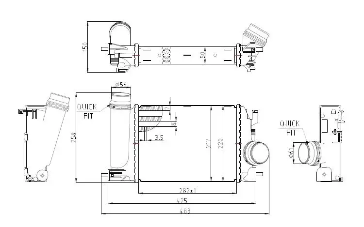 MGA 80799 Turbo Radyatörü 144614ED0A resmi