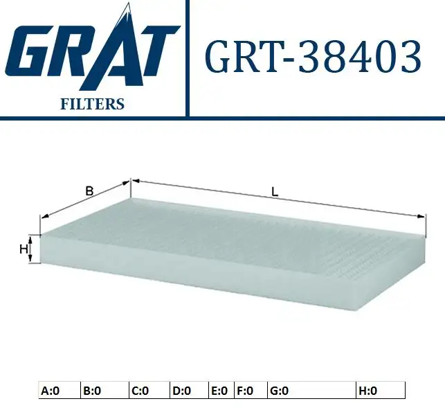 GRAT 38403 Polen Filtresi 971333E270 resmi