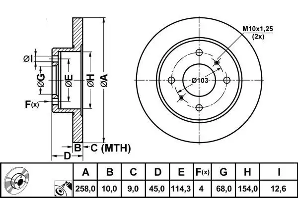 MGA 50330 Arka Fren Diski 4320699J01 resmi