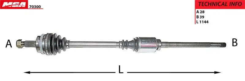 MGA 70300 Ön Aks (Sağ) 8200499895 resmi