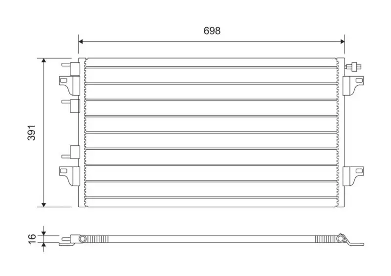 VALEO 817568 Klima Radyatörü 8200152728 resmi