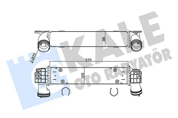 KALE 344820 Turbo Radyatörü 17517798788 resmi