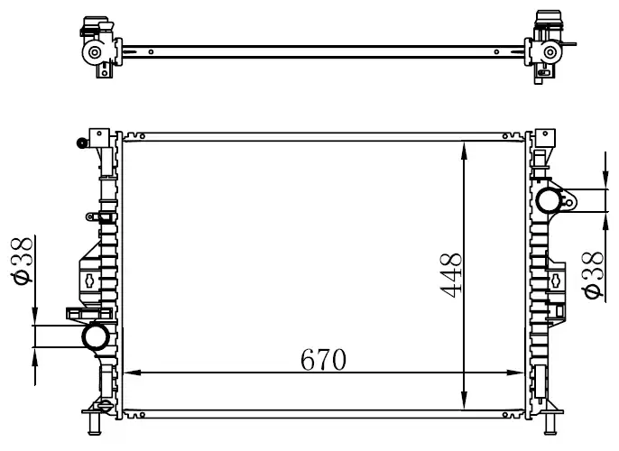 ORIS BFR162016 Radyatör 7G918005BB resmi