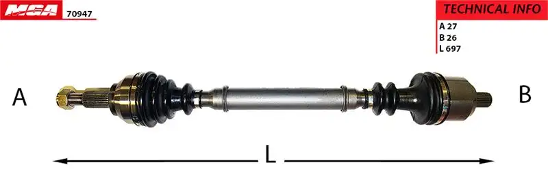 MGA 70947 Ön Aks (Sol) resmi