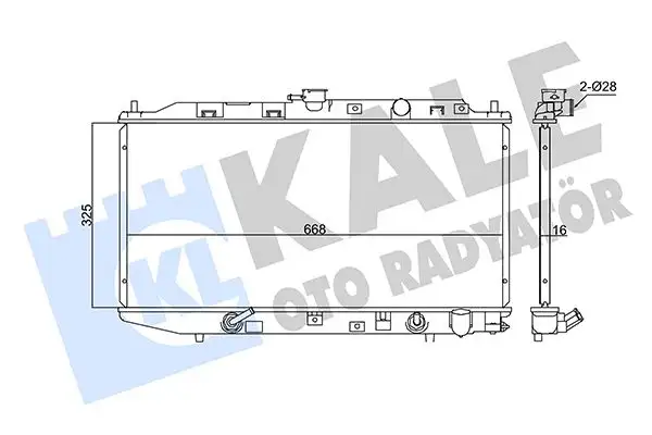 KALE 347545 Radyatör 19010PM3901 resmi