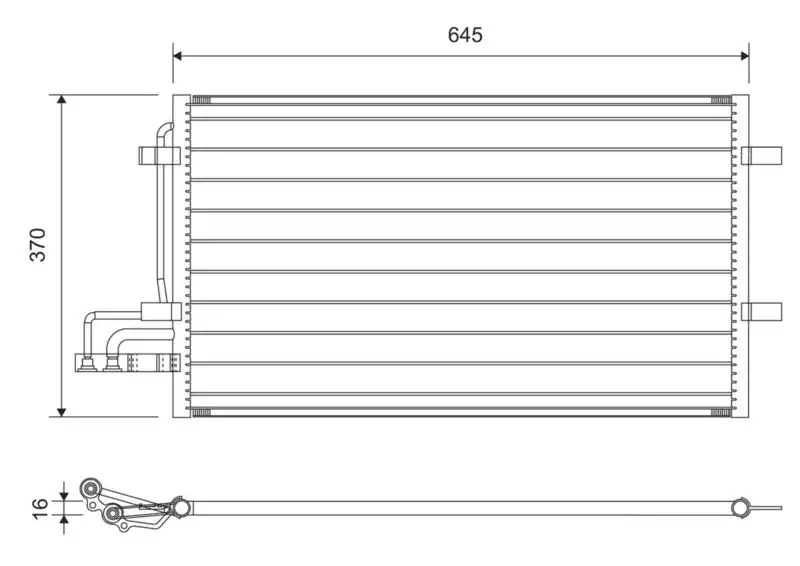 VALEO 812738 Klima Radyatörü resmi