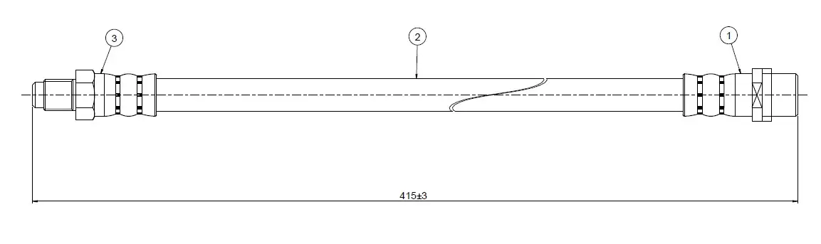 CAVO C800654A Ön Fren Hortumu A2024280735 resmi