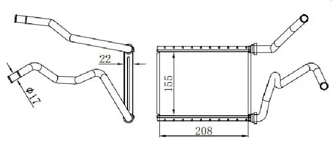 ORIS KHN051026 Kalorifer Radyatörü 79110S5DA02 resmi