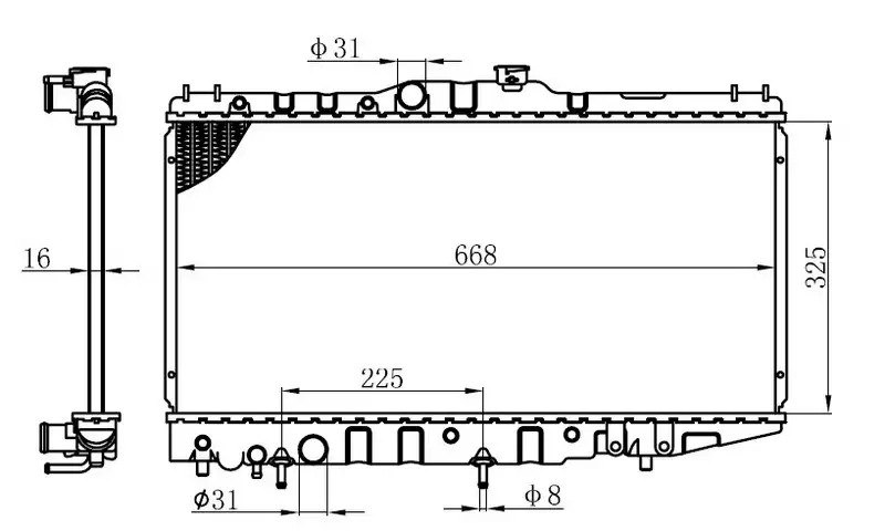 ORIS BTO052016 Radyatör 1640016200 resmi