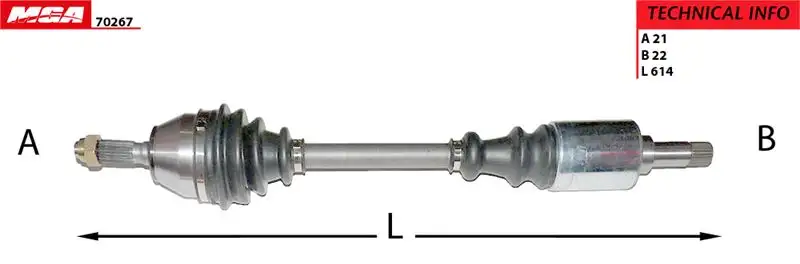 MGA 70267 Ön Aks (Sol) 3272T2 resmi