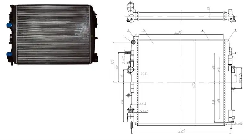 MGA 80449 Radyatör 8200240818 resmi