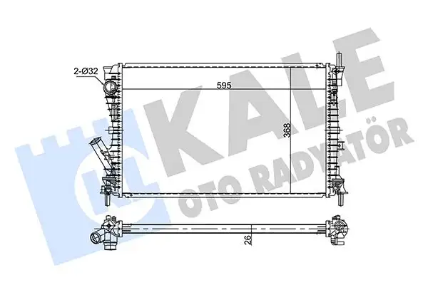 KALE 354260 Radyatör resmi