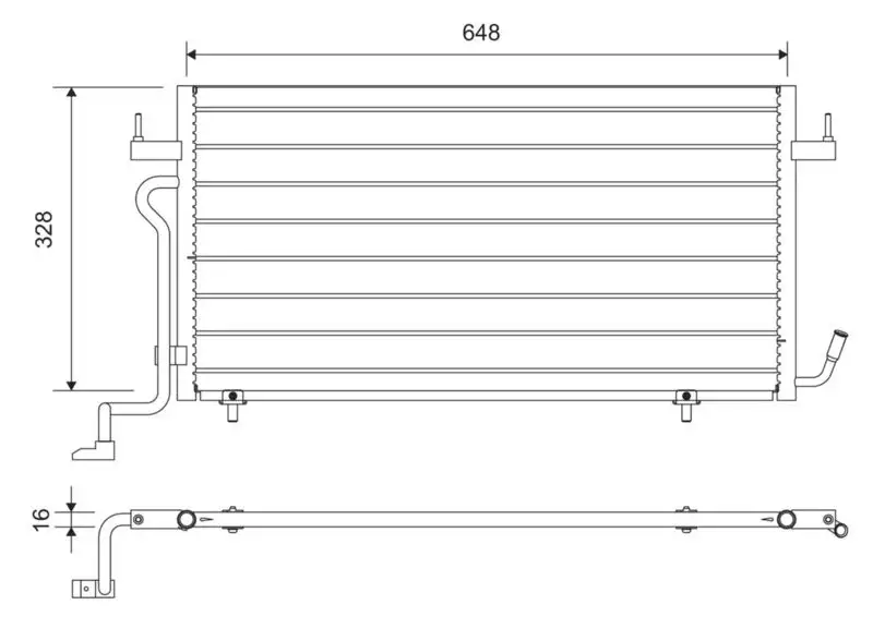 VALEO 812715 Klima Radyatörü 6455Y2 resmi
