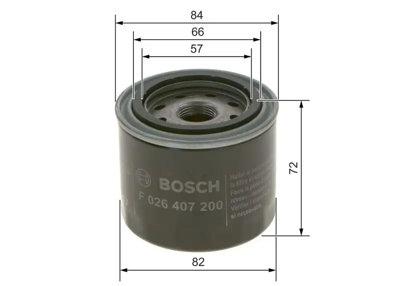 BOSCH F026407200 Yağ Filtresi resmi