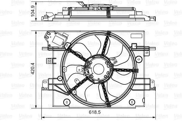 VALEO 696880 Fan Motoru 214814130R resmi