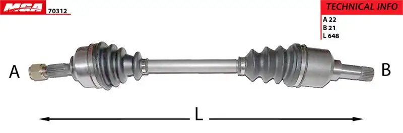 MGA 70312 Ön Aks (Sol) 3272EX resmi
