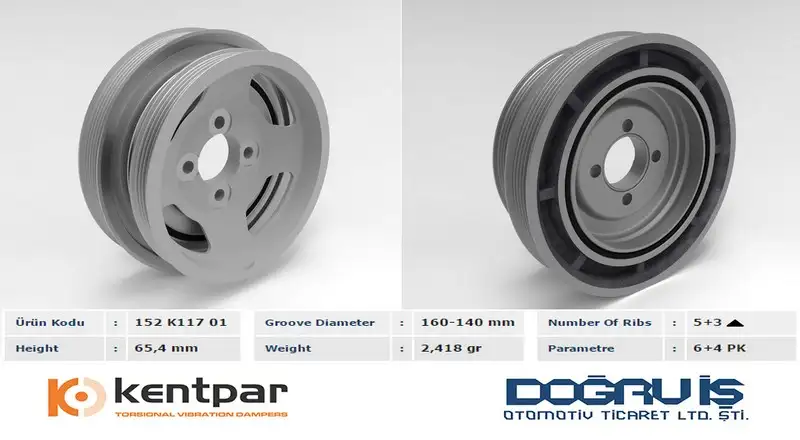 KENTPAR K11701 Krank Kasnağı 55182506 resmi