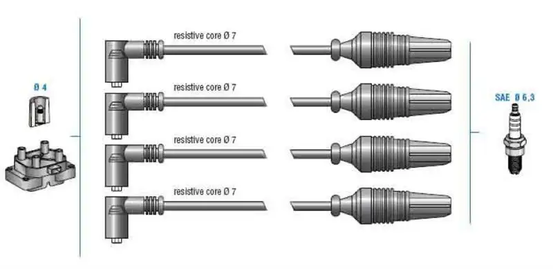 DODUCO 7862 Buji Kablosu resmi