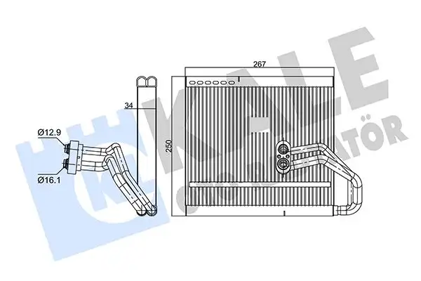 KALE 354125 Klima Radyatörü 971391R000 resmi