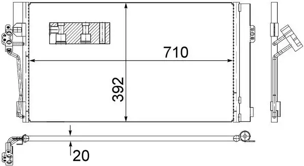 MAHLE AC762000S Klima Radyatörü A6398350470 resmi