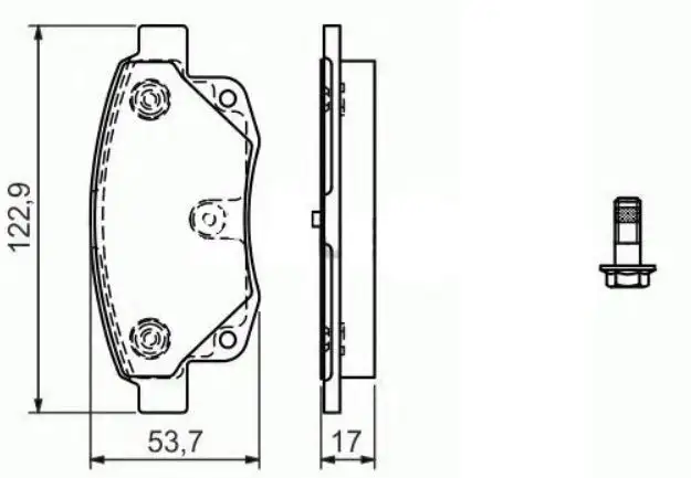 MAGNETI MARELLI 323700003300 Arka Fren Balatası resmi