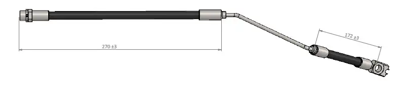 CAVO C900407B Arka Fren Hortumu (Sağ) 34301165766 resmi