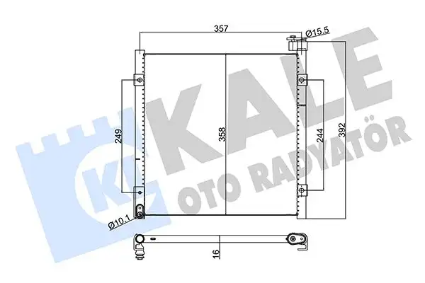 KALE 386700 Klima Radyatörü resmi