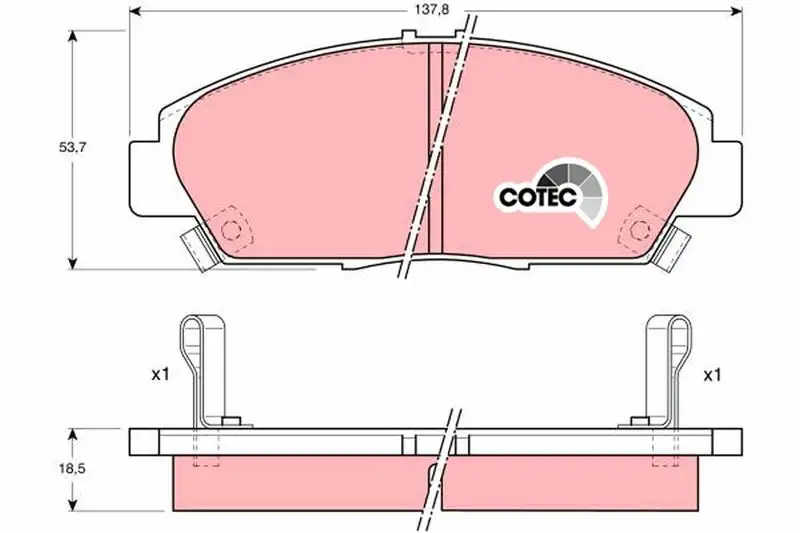 TRW GDB1061 Ön Fren Balatası resmi