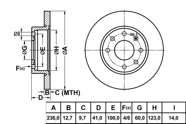 MGA 50130 Ön Fren Diski 569030 resmi