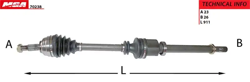 MGA 70238 Ön Aks (Sağ) 8200626038 resmi