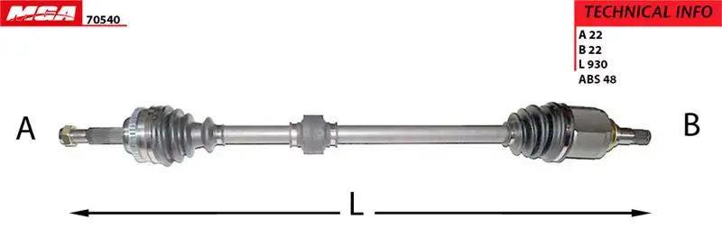 MGA 70540 Ön Aks (Sağ) 96485020 resmi