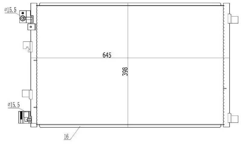 ORIS CNI669016 Klima Radyatörü 92100JD500 resmi