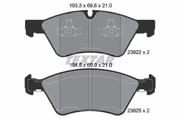 TEXTAR 2392201 Ön Fren Balatası resmi
