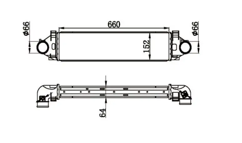 MGA 80580 Turbo Radyatörü 6G919L440CB resmi