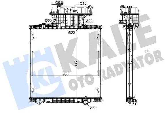 KALE 363625 Radyatör 81061016801 resmi