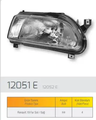 FARBA 12052D Ön Far (Sağ) 7701036028 resmi