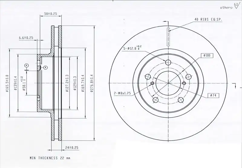 MGA 50642 Ön Fren Diski 26310AA121 resmi