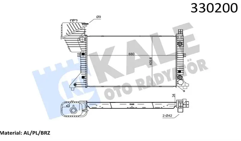 KALE 0915031AB Radyatör resmi