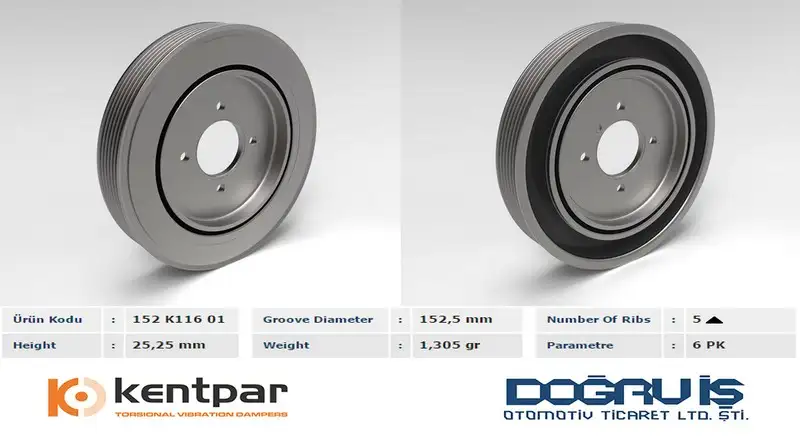 KENTPAR K11601 Krank Kasnağı resmi