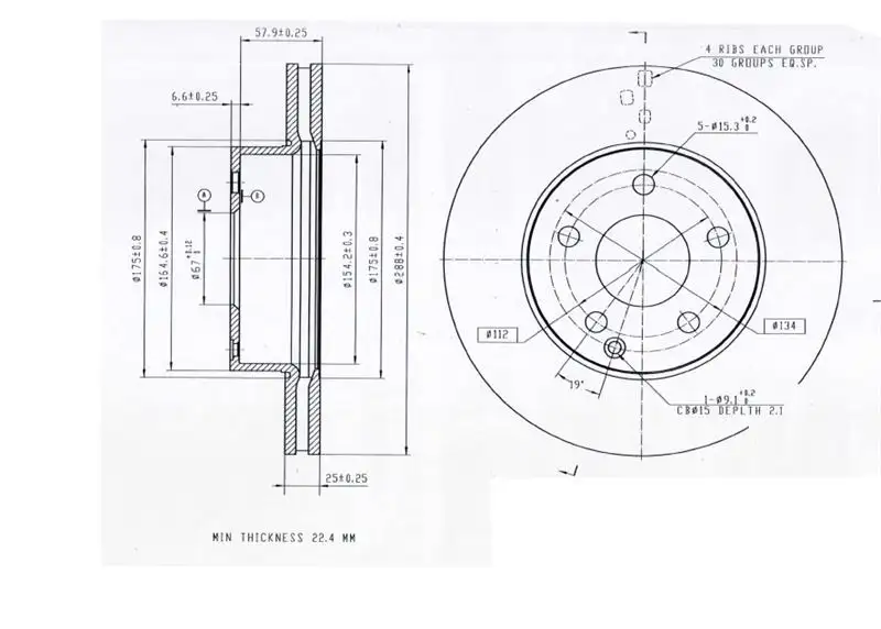 MGA 50668 Ön Fren Diski 2044210012 resmi