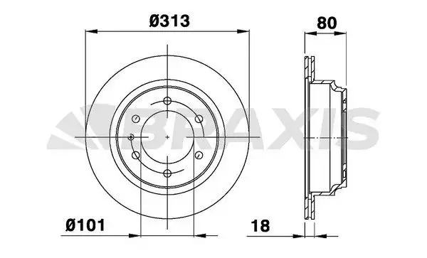 BRAXIS AD0996 Arka Fren Diski 91151563 resmi