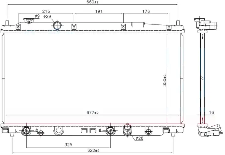 ORIS BHN903016 Radyatör 19010RB1901 resmi