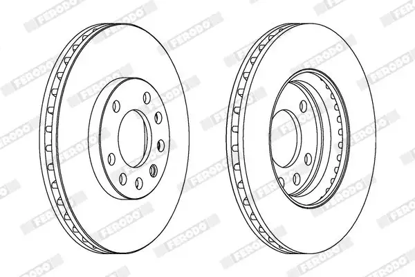 FERODO DDF1644C Ön Fren Diski 93188919 resmi