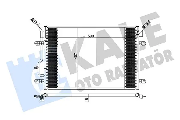KALE 375700 Klima Radyatörü resmi