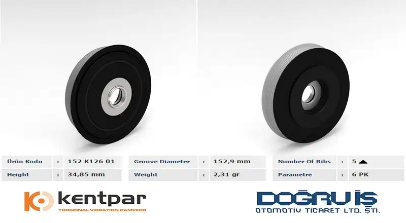 KENTPAR K12601 Krank Kasnağı resmi
