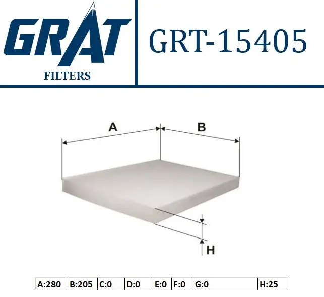 GRAT 15405 Polen Filtresi 1H0819644 resmi