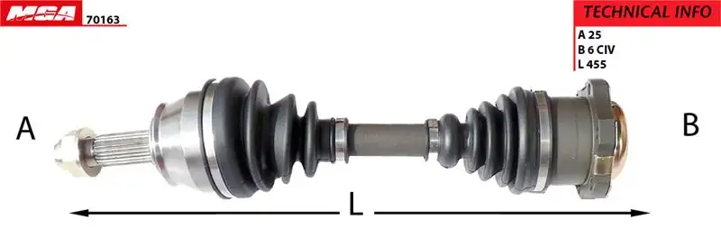 MGA 70163 Ön Aks (Sol) 46801690 resmi