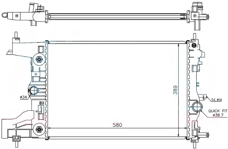 ORIS BOP909016 Radyatör 13267657 resmi