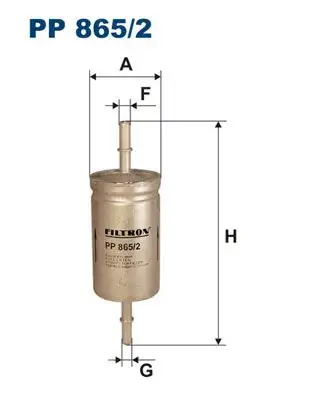 FILTRON PP865/2 Yakıt Filtresi resmi