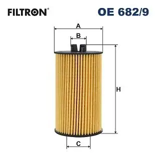 FILTRON OE682/9 Yağ Filtresi resmi